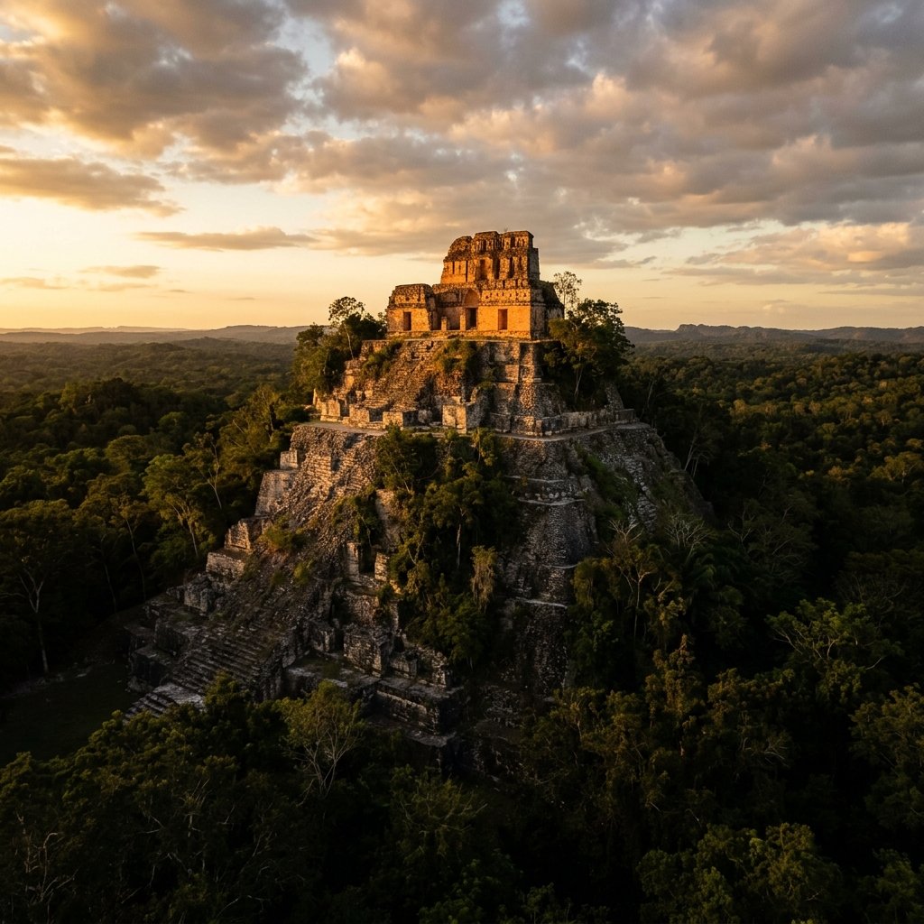 La Danta pyramid protruding above the jungle