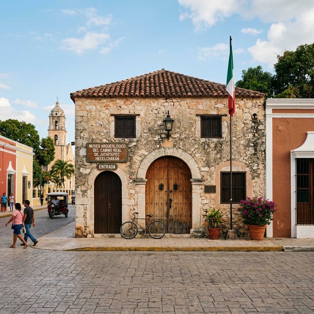 Colonial-era museum building in Hecelchakán, Campeche